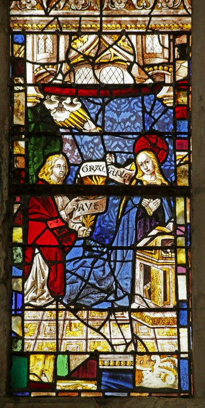 Window depicting the Annunciation by French School